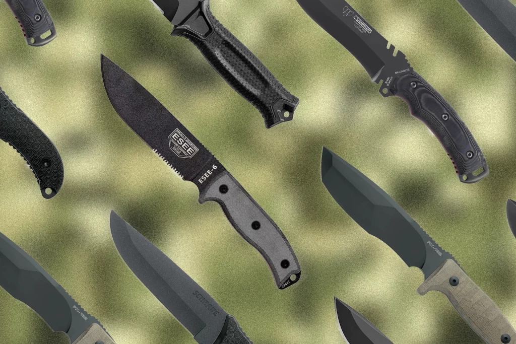 Cuchillos de supervivencia militar y tácticos [Top 10]